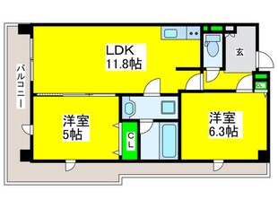 プレステージ11番館の物件間取画像